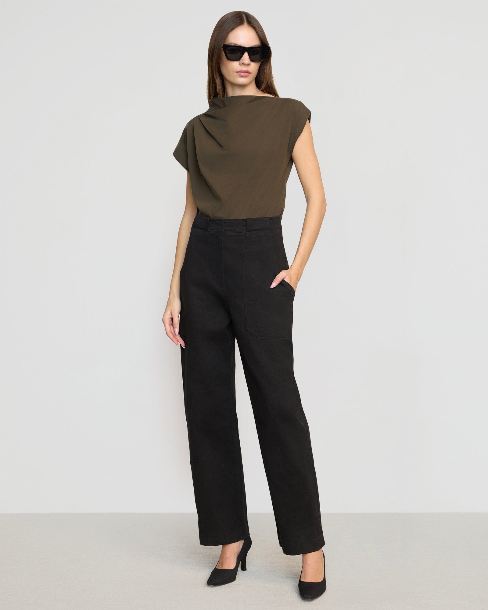 Kenny Asymmetric-Neck Tee - Image 3