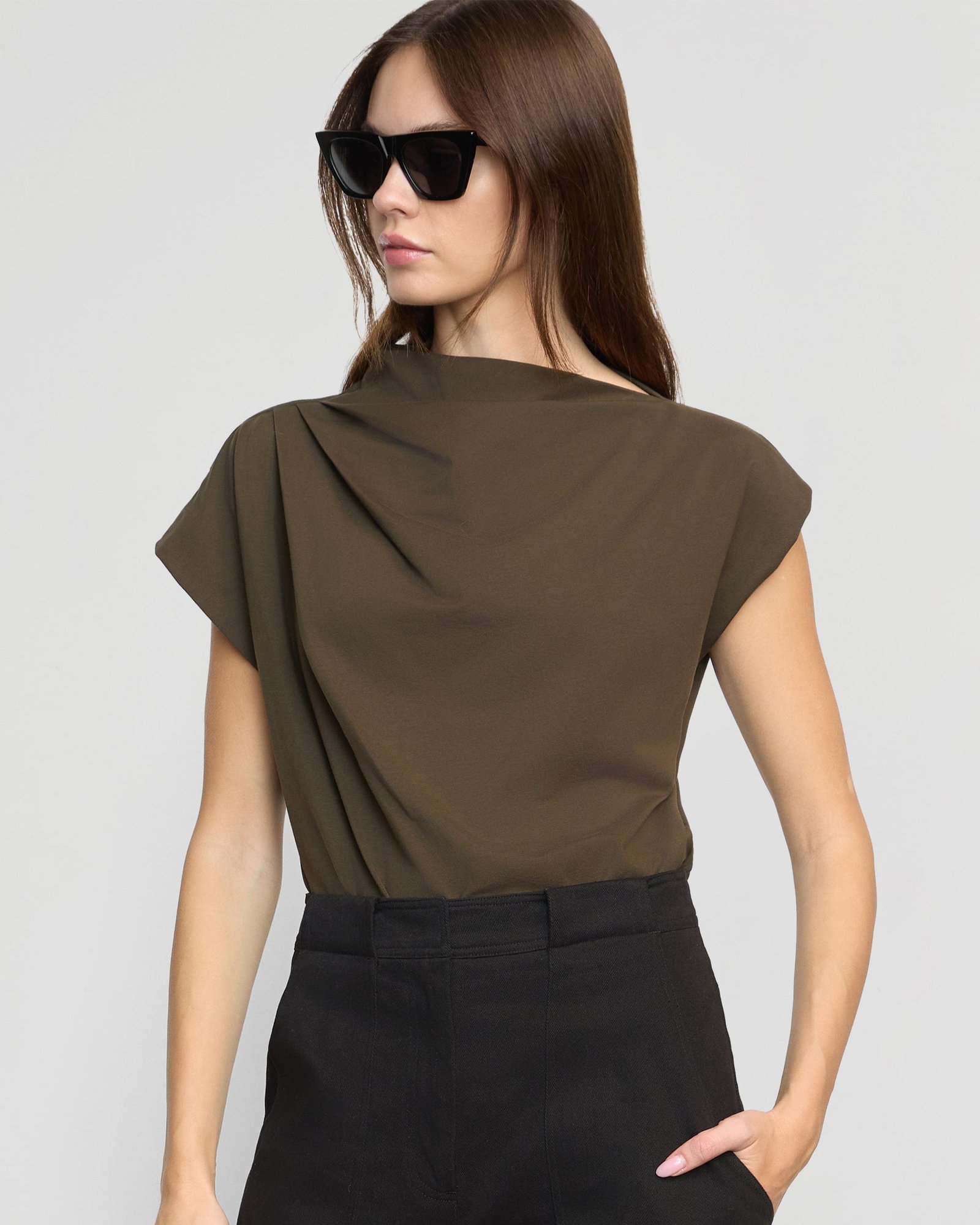 Kenny Asymmetric-Neck Tee - Image 4