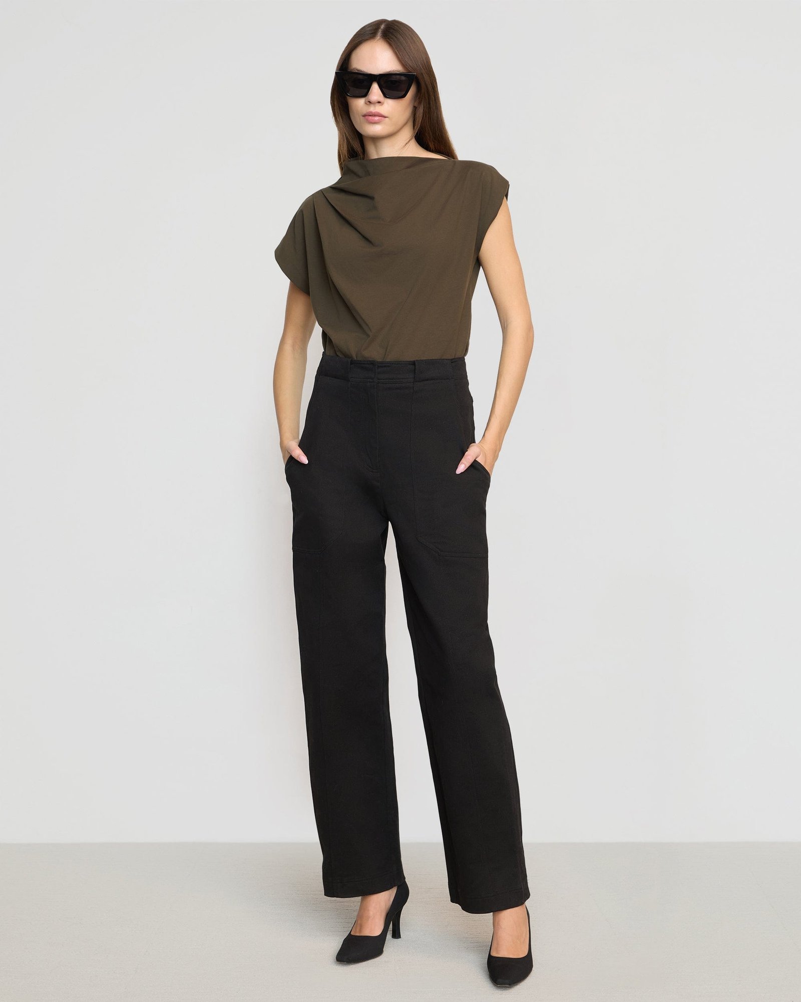 Kenny Asymmetric-Neck Tee - Image 5