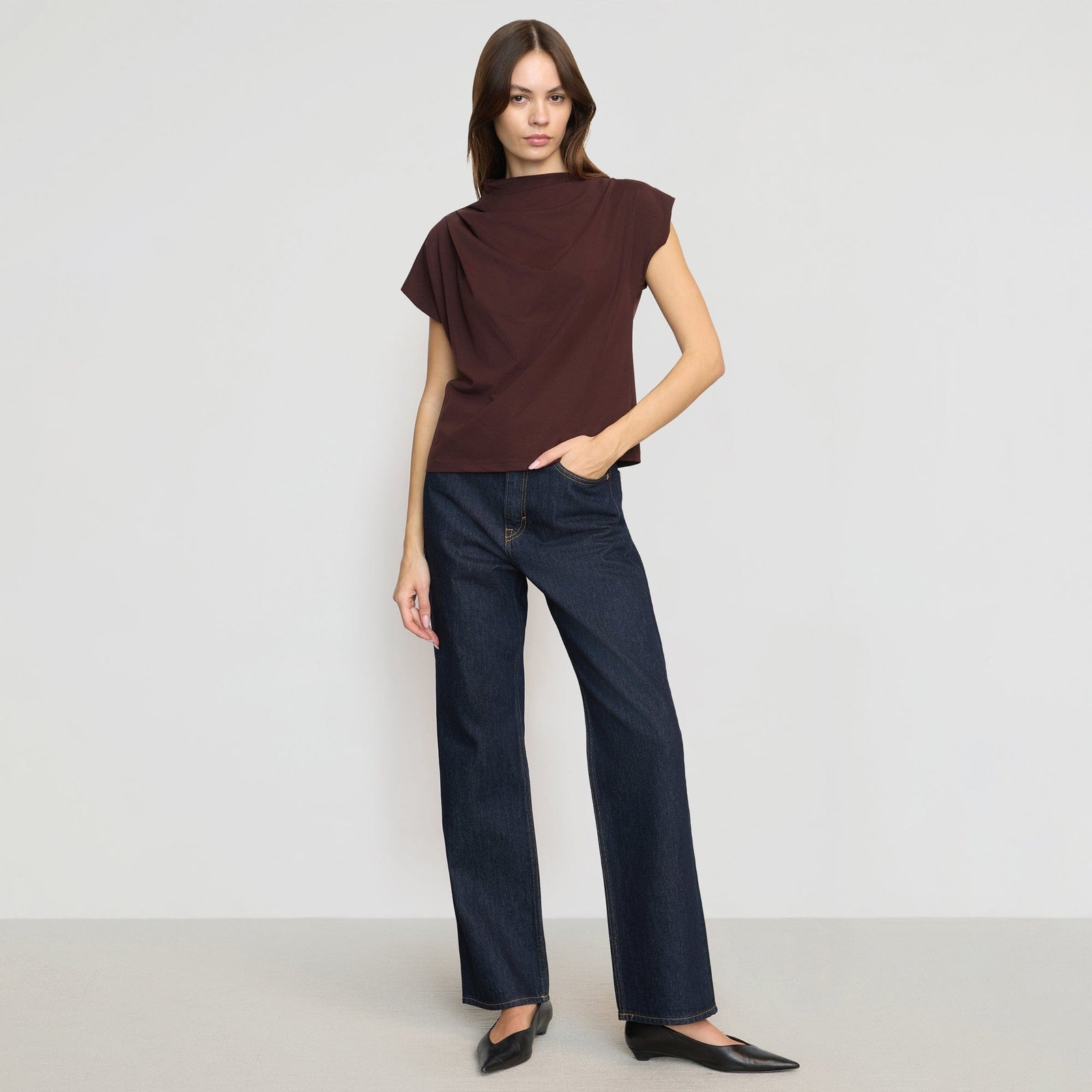 Kenny Asymmetric-Neck Tee
