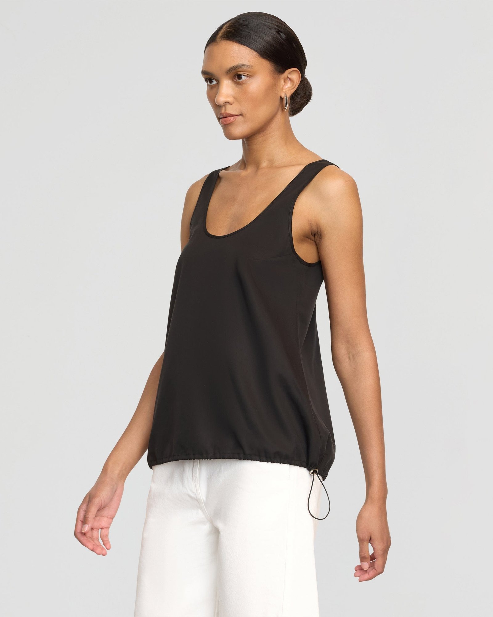 Miller Drawstring-Hem Tencel-Blend Tank - Image 2