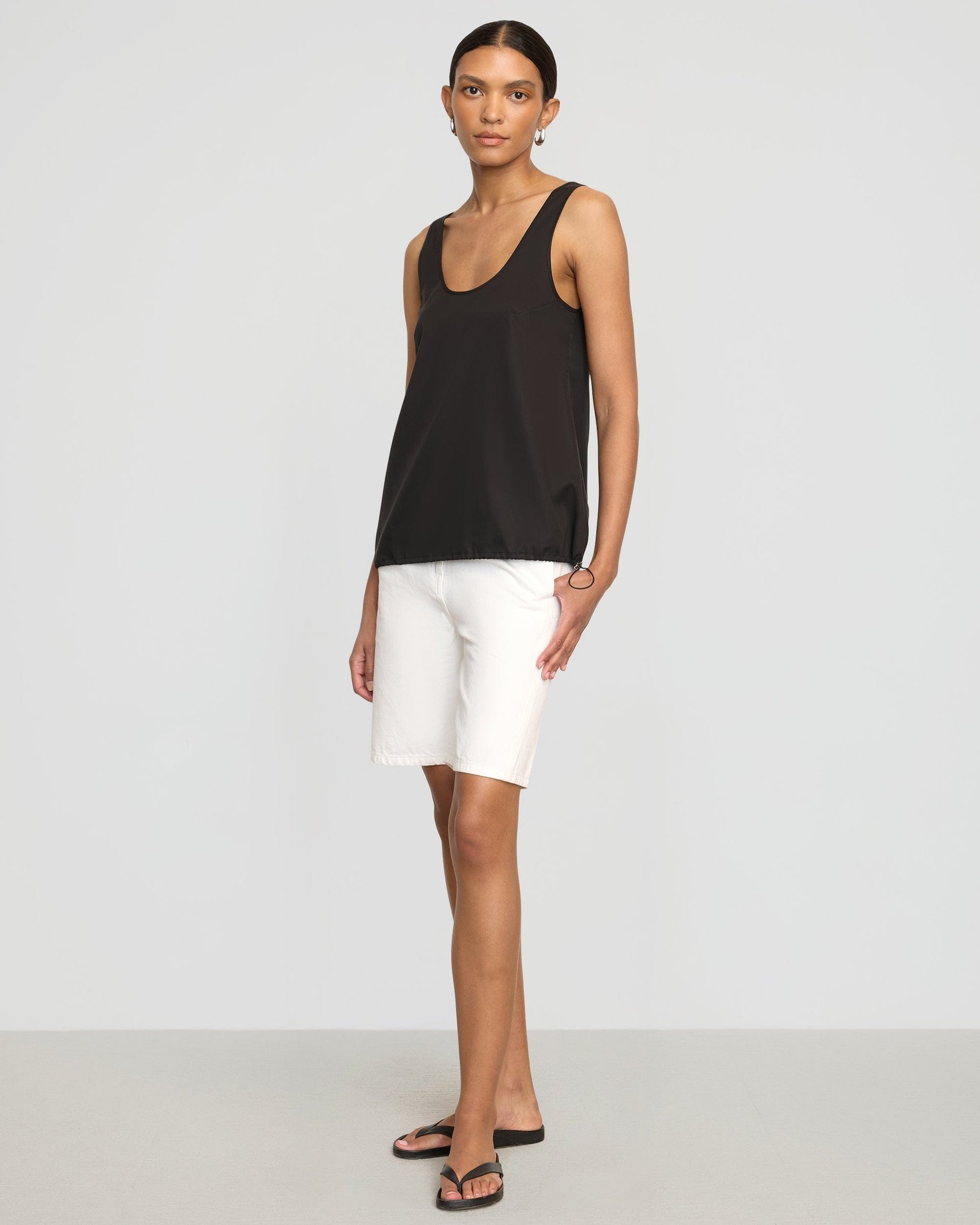 Miller Drawstring-Hem Tencel-Blend Tank - Image 3
