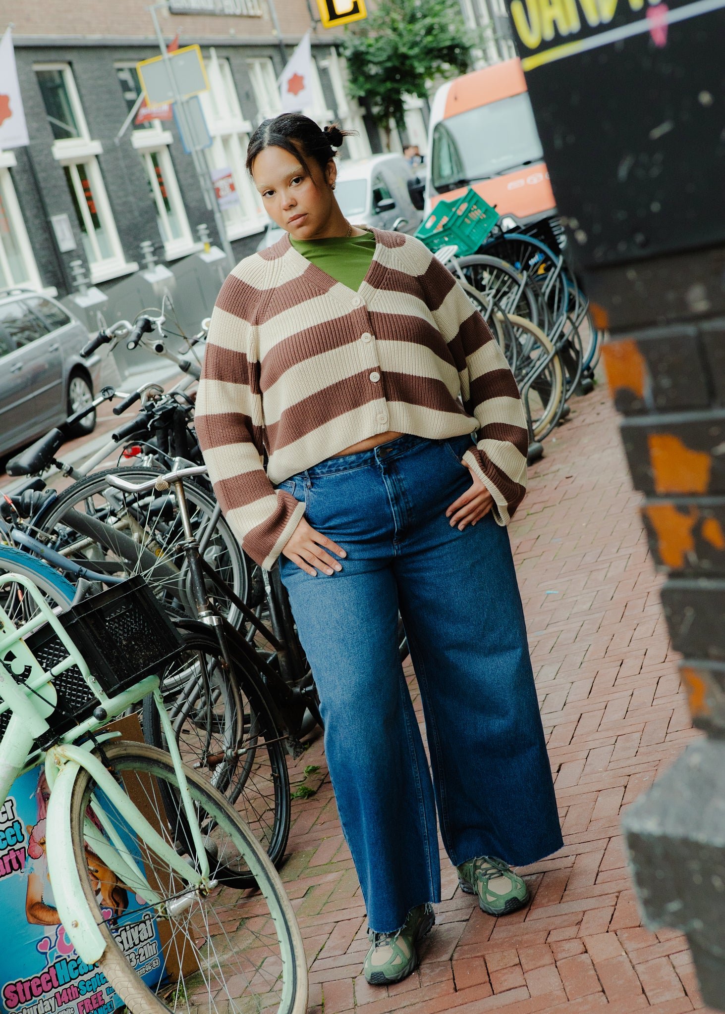 Carter - High Waisted Denim Jeans in Vintage Wash Blue - Image 13